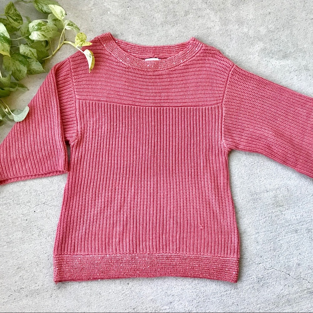 NY & Co. |Wide Sleeve Cable Knit Sweater